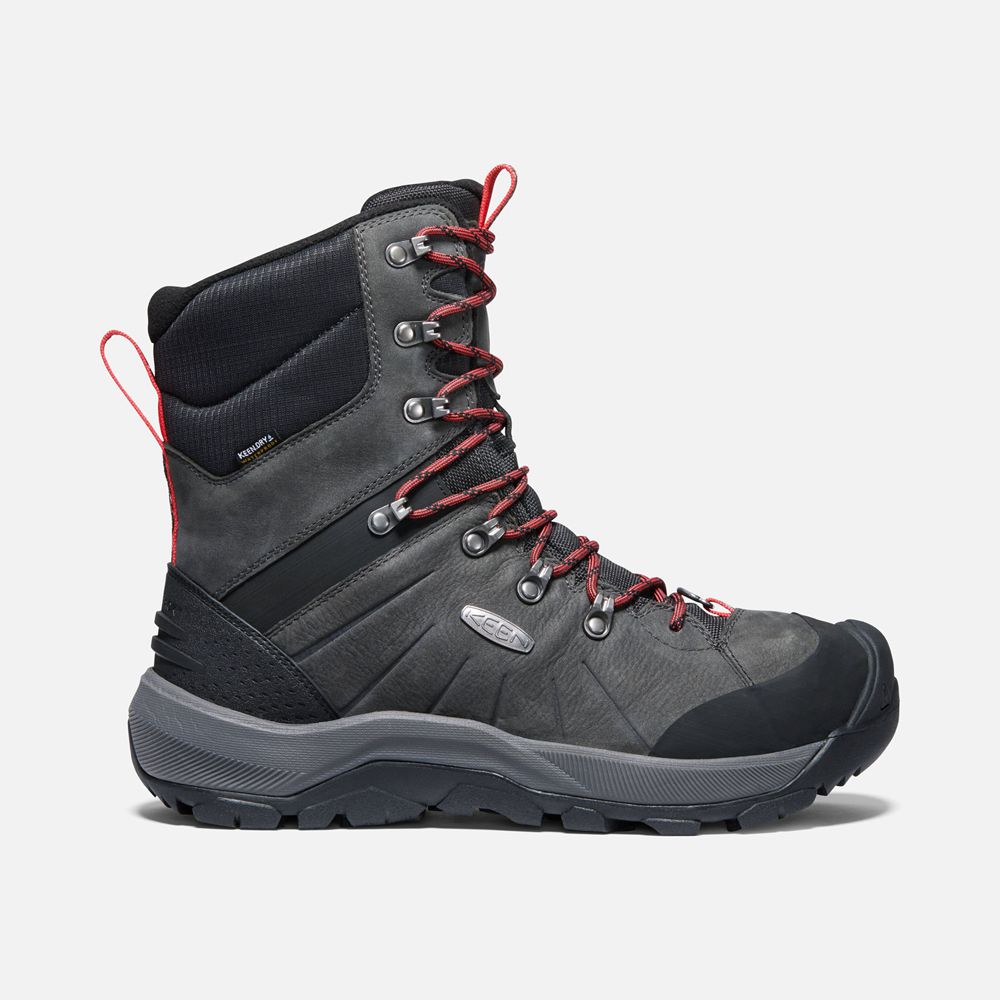 Botas de Seguridad Keen Mexico Grises Oscuro - Hombre Revel Iv Altos Polar - JB4816370